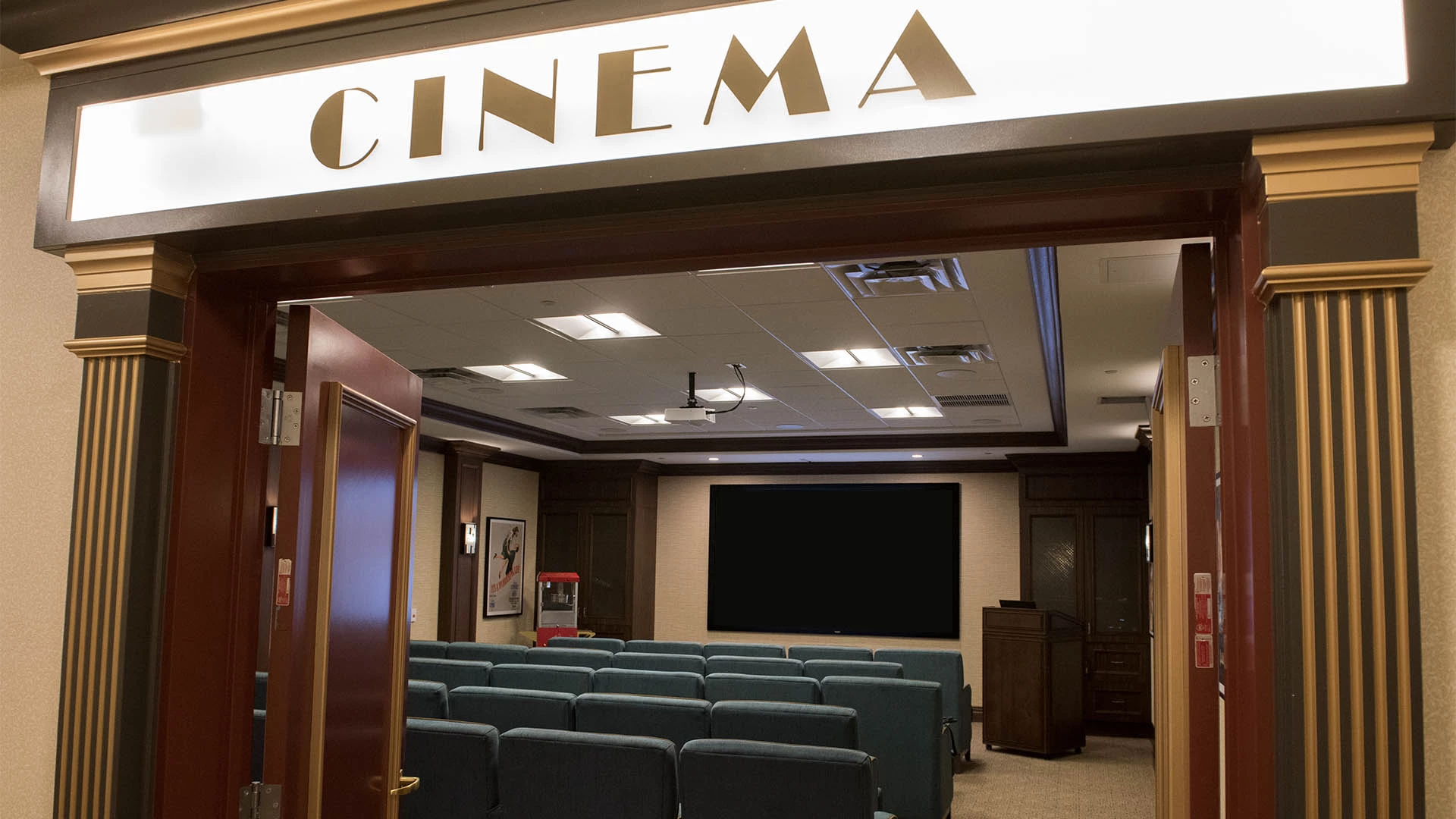 Private cinema at MacTaggart Place retirement home